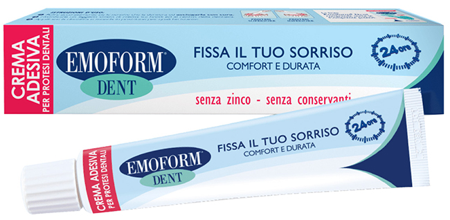 EMOFORM DENT CREMA ADESIVA PER PROTESI DENTALI 45 G PROMOZIONE - Farmacia Puddu Baire S.r.l.
