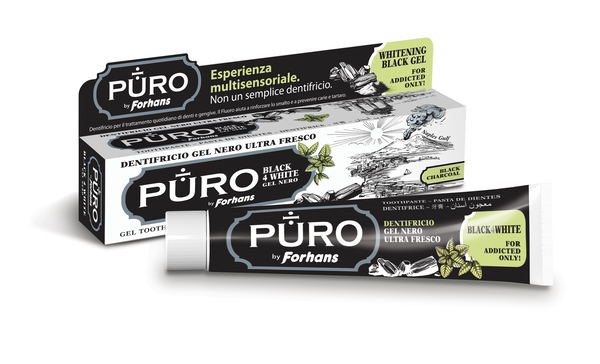 DENTIFRICIO FORHANS GEL BLACK4WHITE - Farmacia Puddu Baire S.r.l.