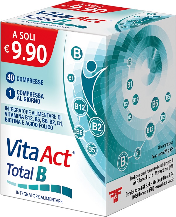 VITA ACT TOTAL B 40 COMPRESSE - Farmacia Puddu Baire S.r.l.