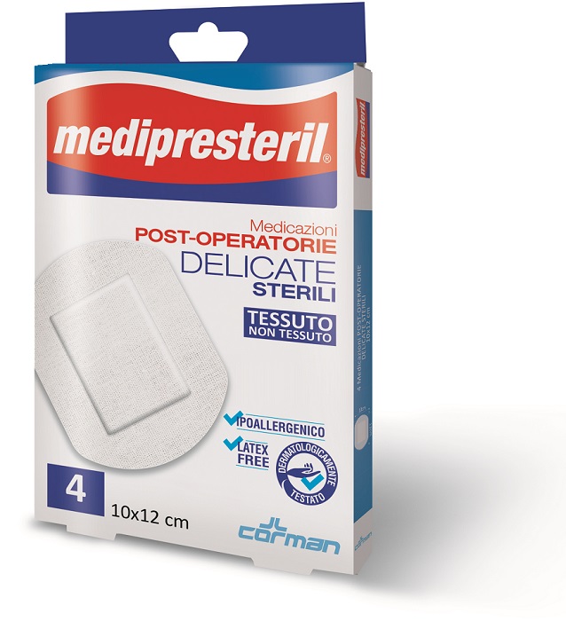 MEDIPRESTERIL MEDICAZIONI POST OPERATORIE DELICATE 10 X 12 5 PEZZI - Farmacia Puddu Baire S.r.l.
