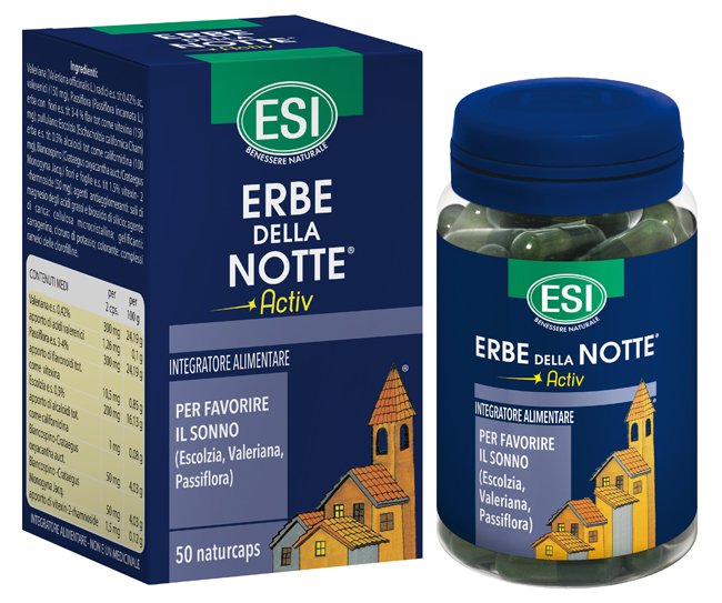 ESI ERBE DELLA NOTTE ACTIV 50 CAPSULE - Farmacia Puddu Baire S.r.l.
