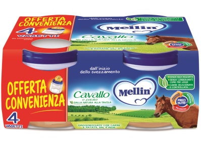 MELLIN OMOGENEIZZATO CAVALLO 4 X 80 G - Farmacia Puddu Baire S.r.l.