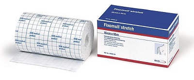 FASCIA AUTOADESIVA IPOALLERGENICA FIXOMULL STRETCH PER FISSAGGIO CATETERI M 5 X 5 CM - Farmacia Puddu Baire S.r.l.