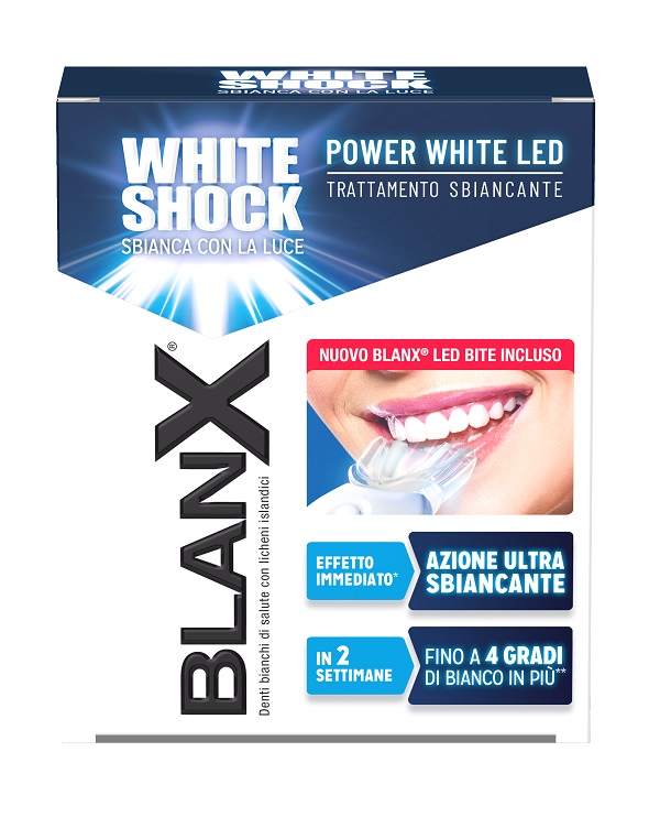 BLANX WHITE SHOCK TRATTAMENTO POWER WHITE GEL 30 ML CON BITE - Farmacia Puddu Baire S.r.l.