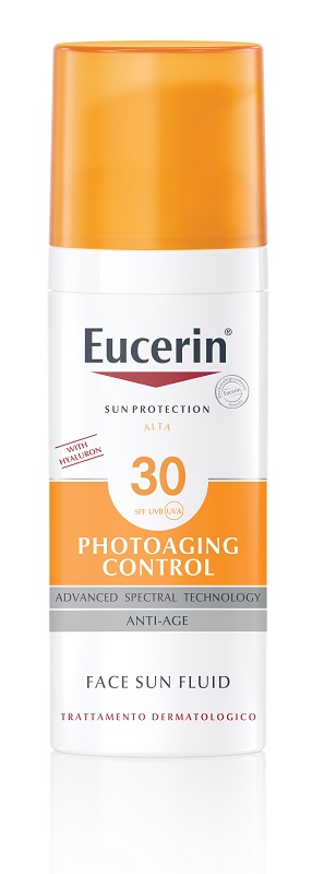 EUCERIN SUN PROTECTION SPF 30 PHOTOAGING CONTROL FACE SUN FLUID ANTI AGE 50 ML - Farmacia Puddu Baire S.r.l.