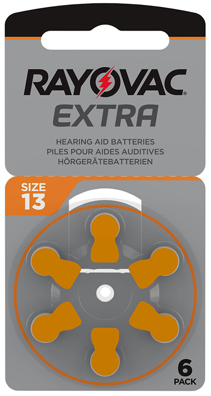 BATTERIA MODELLO 13 PER AMPLIFICATORE ACUSTICO 6 PEZZI - Farmacia Puddu Baire S.r.l.