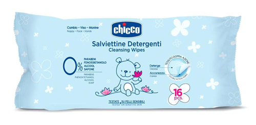 CHICCO COSMESI SALVIETTINE 16 PEZZI - Farmacia Puddu Baire S.r.l.