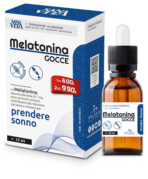 SANAVITA MELATONINA GOCCE 15 ML - Farmacia Puddu Baire S.r.l.