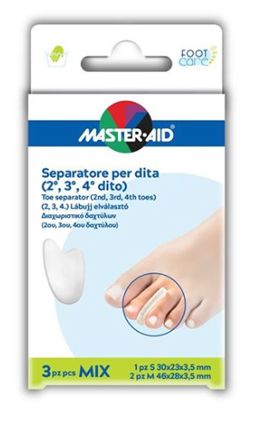 SEPARATORE DITA MASTER-AID 1 S + 2 M 3 PEZZI - Farmacia Puddu Baire S.r.l.
