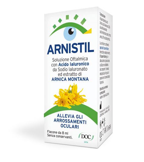 ARNISTIL SOLUZIONE OFTALMICA ACIDO IALURONICO 0,2% + ESTRATTO DI ARNICA MONTANA 0,1% FLACONE 8 ML - Farmacia Puddu Baire S.r.l.