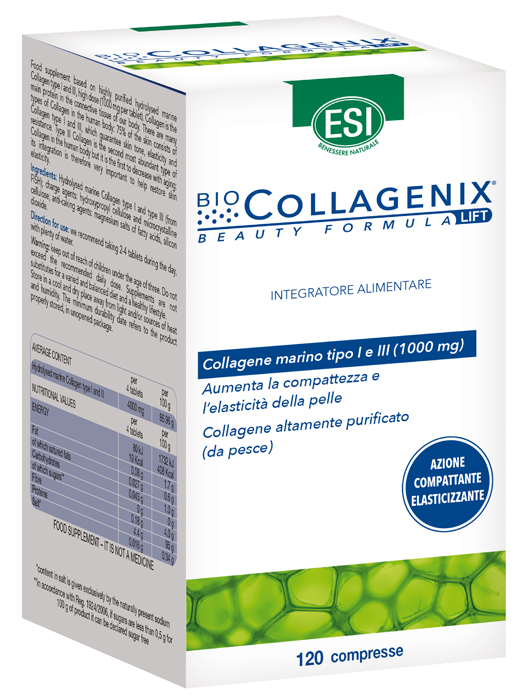 ESI BIOCOLLAGENIX 120 COMPRESSE - Farmacia Puddu Baire S.r.l.