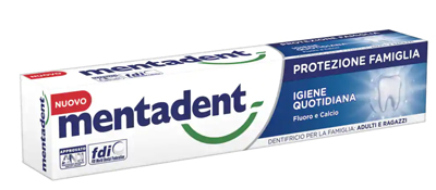 MENTADENT PROTEZIONE FAMIGLIA IGIENE QUOTIDIANA 75 ML - Farmacia Puddu Baire S.r.l.