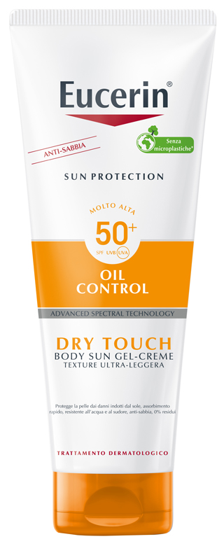 EUCERIN SUN PROTECTION OIL CONTROL DRY TOUCH SPF 50+ SUN GEL CREME 200 ML - Farmacia Puddu Baire S.r.l.