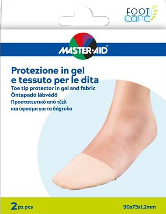 PROTEZIONE IN GEL E TESSUTO MASTER-AID FOOTCARE PUNTA DEI PIEDI 2 PEZZI C16 - Farmacia Puddu Baire S.r.l.