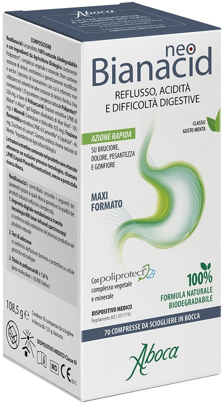 NEOBIANACID 70 COMPRESSE MASTICABILI - Farmacia Puddu Baire S.r.l.