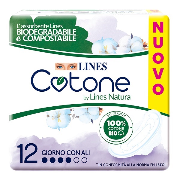 LINES COTONE BIO ULTRA ALI 12 PEZZI - Farmacia Puddu Baire S.r.l.