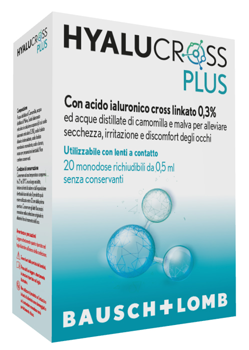 HYALUCROSS PLUS 20 FLACONCINI MONODOSE DA 0,5 ML - Farmacia Puddu Baire S.r.l.