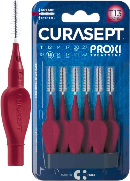 CURASEPT PROXI T13 CONE BORDEAUX 6 PEZZI - Farmacia Puddu Baire S.r.l.