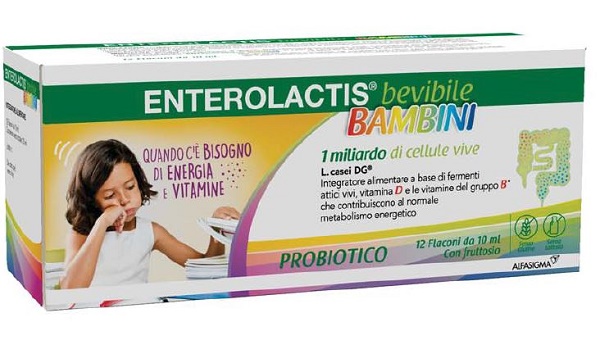 ENTEROLACTIS BAMBINI BEVIBILE 12 FLACONI DA 10 ML - Farmacia Puddu Baire S.r.l.