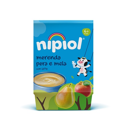 NIPIOL OMOGENEIZZATO MERENDA PERA MELA 2 PEZZI DA 100 G - Farmacia Puddu Baire S.r.l.