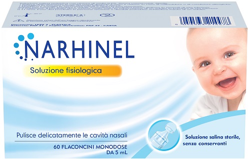 SOLUZIONE FISIOLOGICA PER ASPIRATORE NASALE NARHINEL 60 FLACONCINI DA 5 ML - Farmacia Puddu Baire S.r.l.