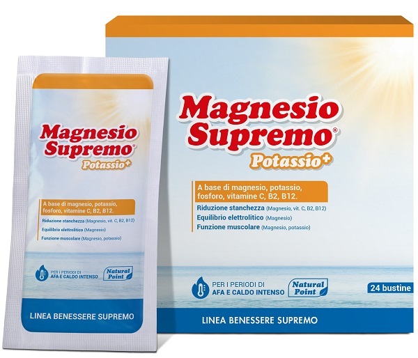 MAGNESIO SUPREMO POTASSIO+ 24 BUSTINE - Farmacia Puddu Baire S.r.l.